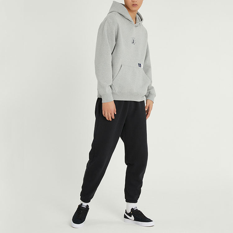 Men's Air Jordan J Cny Pant New Year's Edition Logo Embroidered Knit Bundle Feet Sports Pants/Trousers/Joggers Black DO4087-010