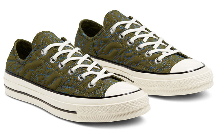 (WMNS) Converse Chuck 70 Low 'Runway Cable - Dark Moss' 568679C
