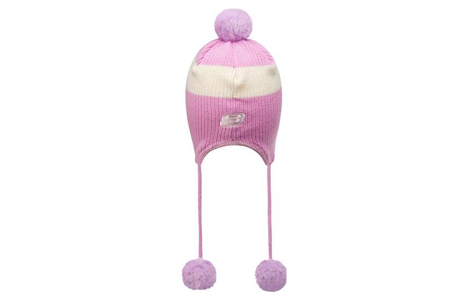 (GS) Skechers SKX Woven Knitted Beanie 'Pink White' P422K011