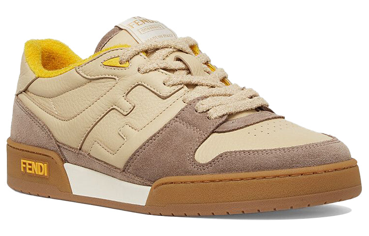 (WMNS) FENDI Match Low Top Suede 'Yellow Beige' 8E8252AHH2F1FHU