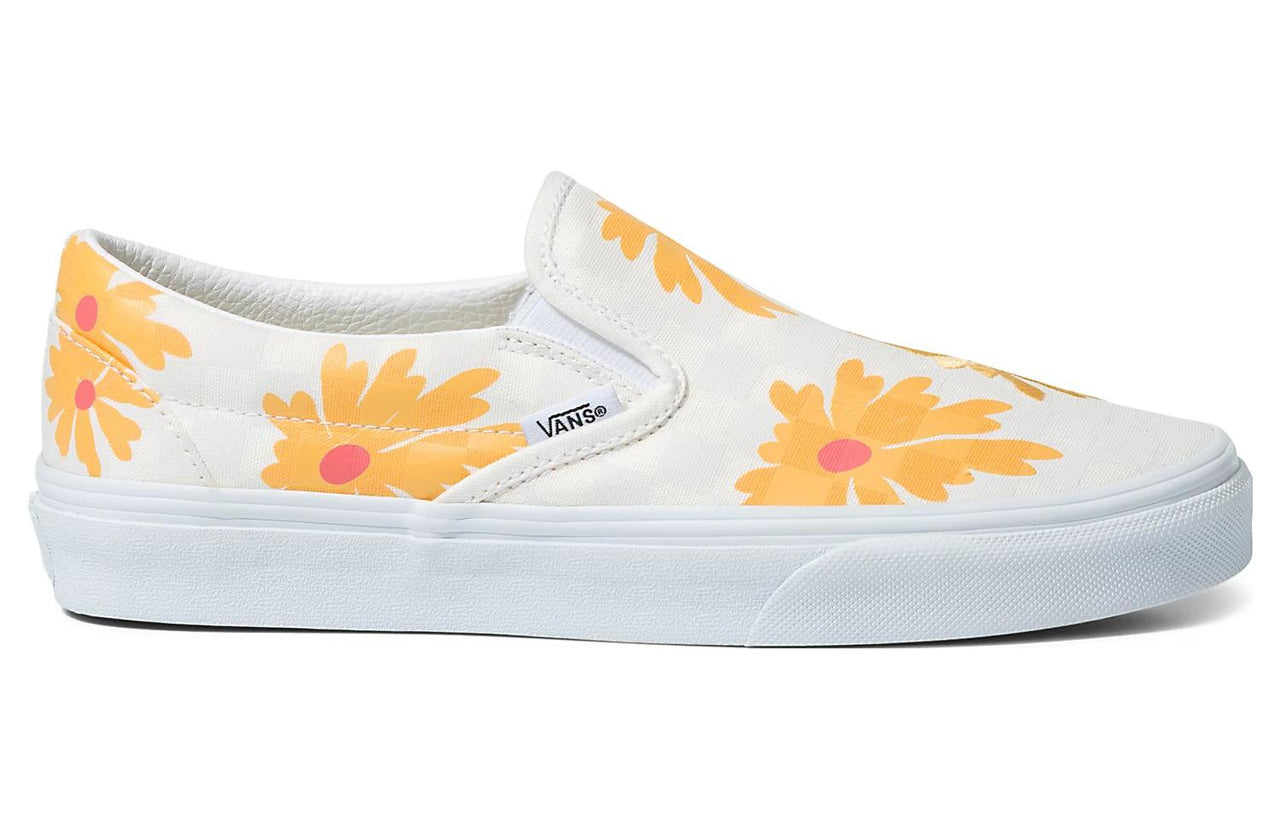 (WMNS) VansSlip-On Checkerboard Floral Shoes 'White Yellow' VN0A5AO8JVY