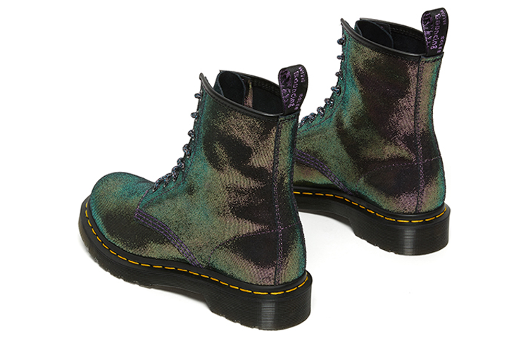 (WMNS) Dr.Martens 1460 Disco Iridescent Suede Lace Up Boots 'Purple' 26958519
