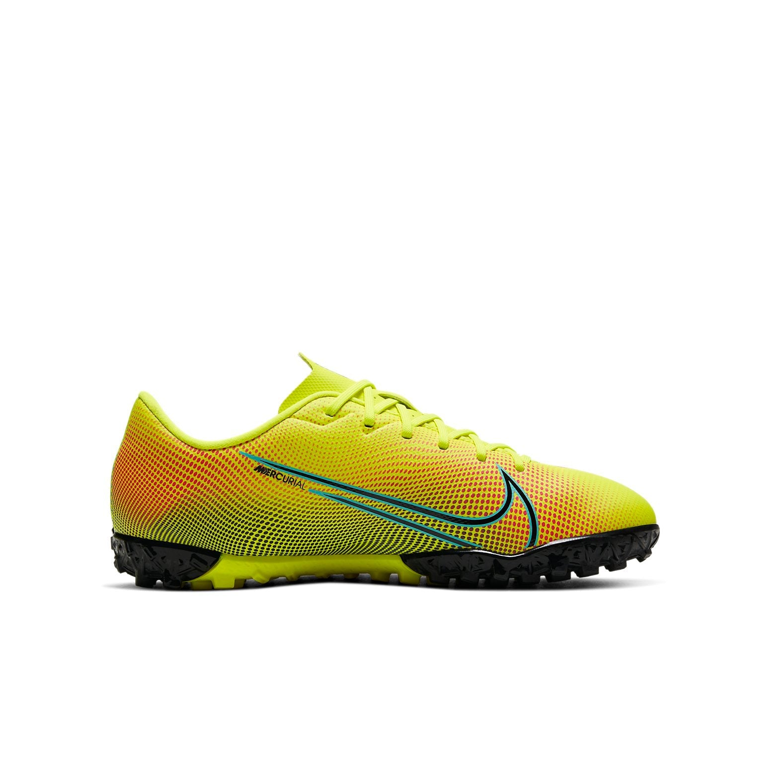 (GS) Nike Mercurial Vapor 13 Academy Mds TF Turf 'Yellow Black Red' CJ1178-703