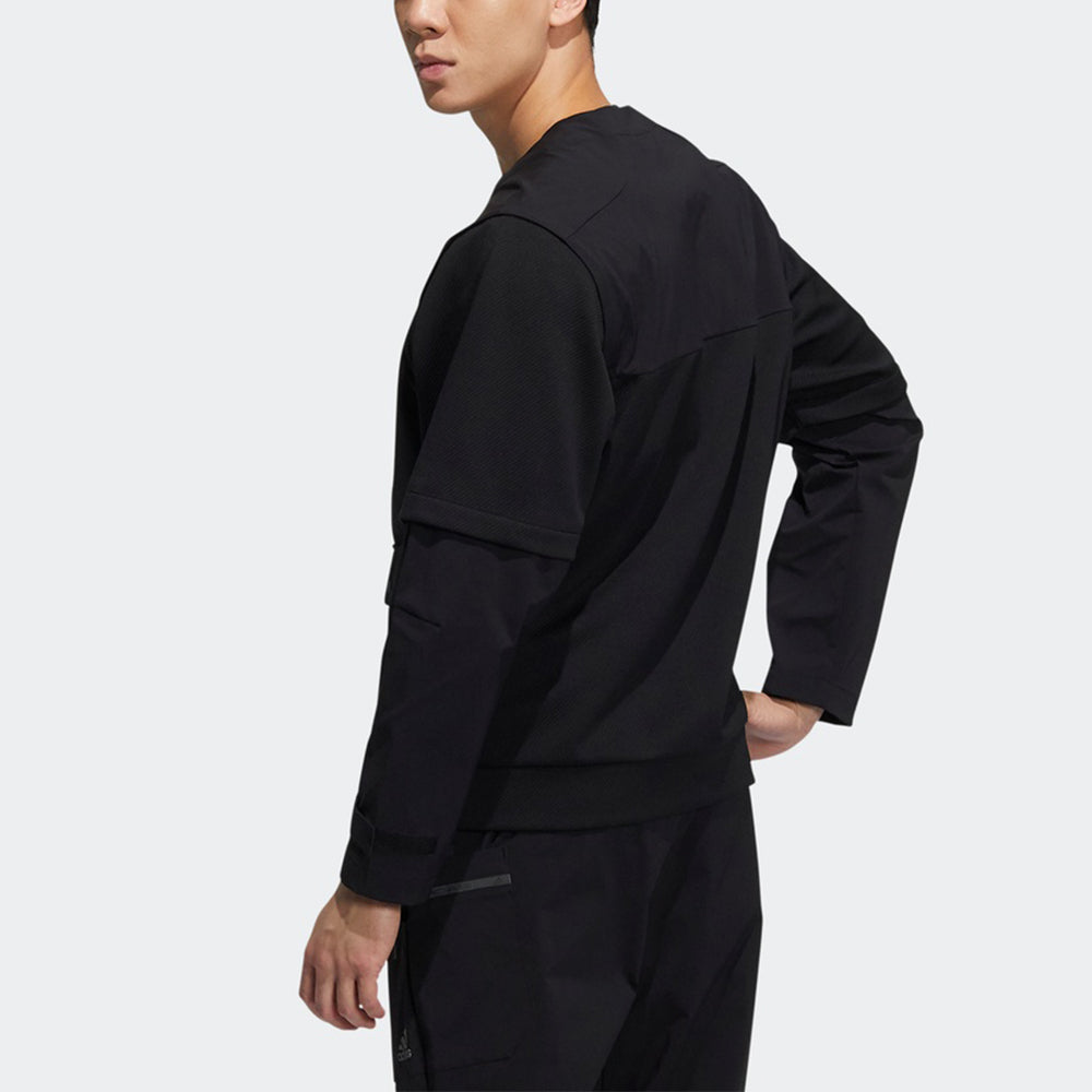 adidas Th Mimo Mix Jkt Sports Stylish Logo Jacket Black H40219