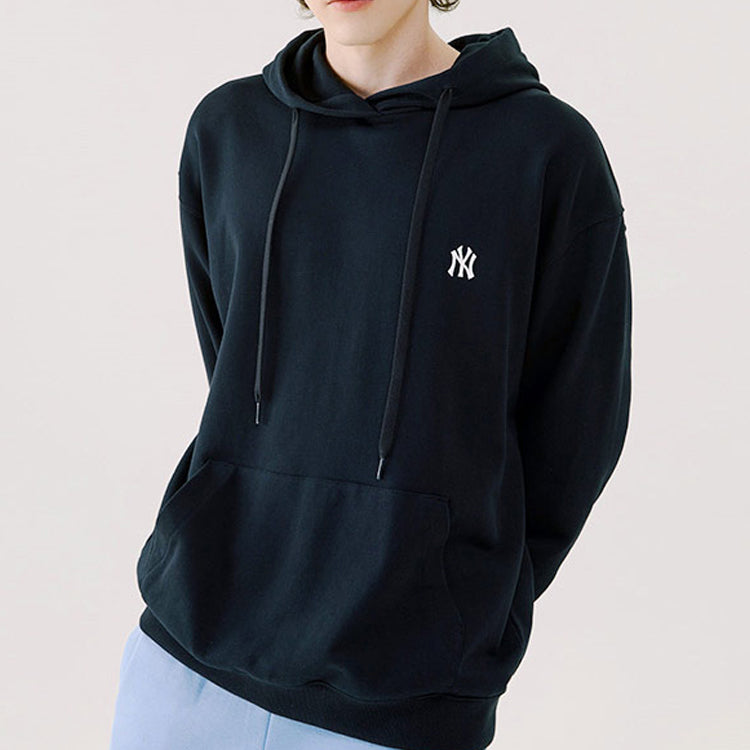 MLB New York Yankees Retro Series hooded Loose Printing Long Sleeves Unisex Black 31HDM1011-50L