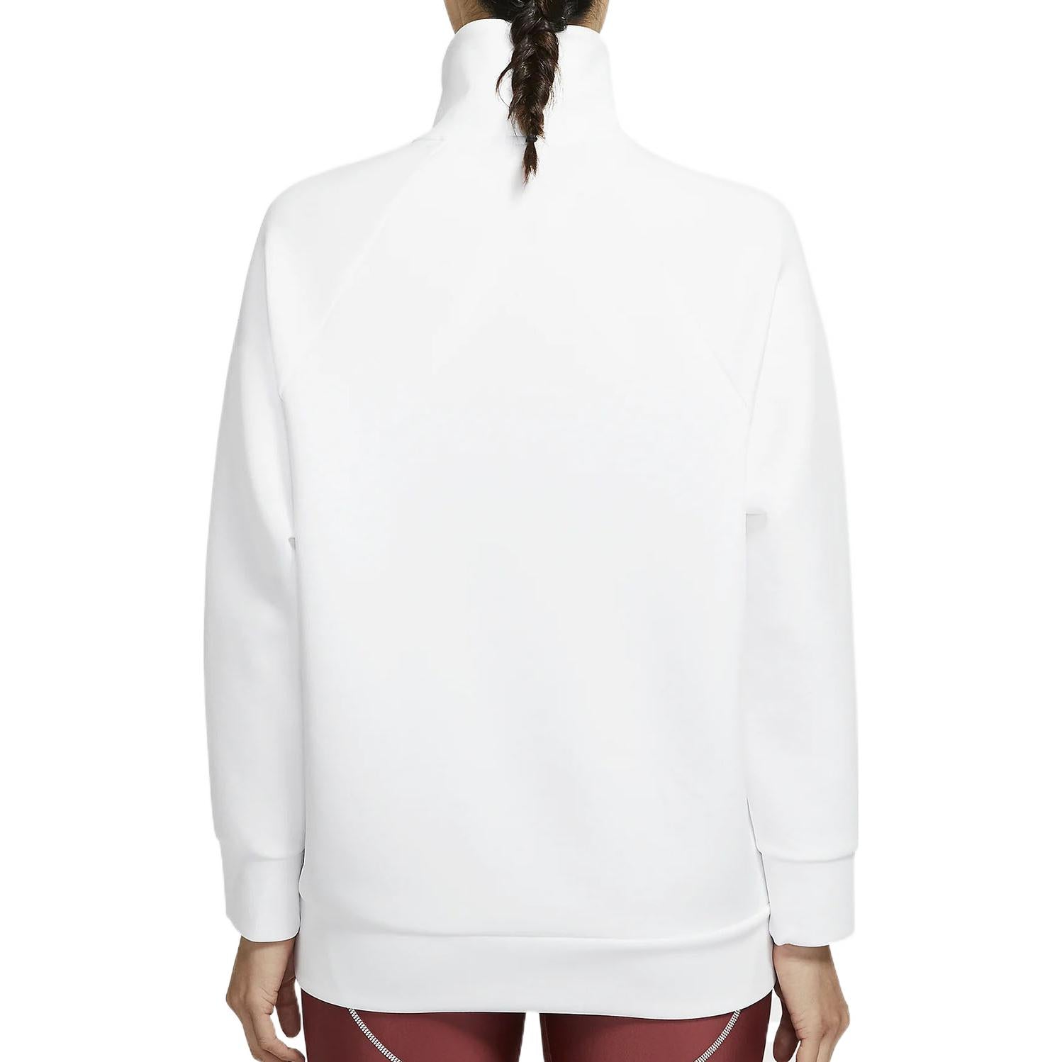 (WMNS) Nike Dri-FIT Fleece Crew Top 'White' CU3679-100