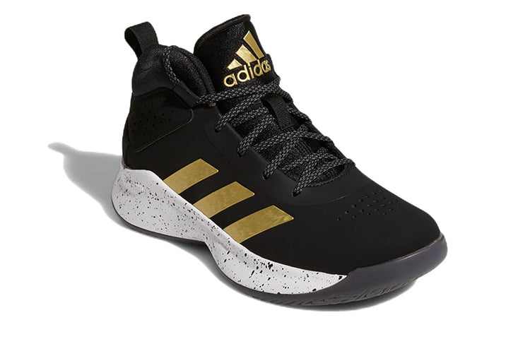 (GS) adidas Cross 'Em Up 5 Wide J 'Black Gold Metallic' GX4790