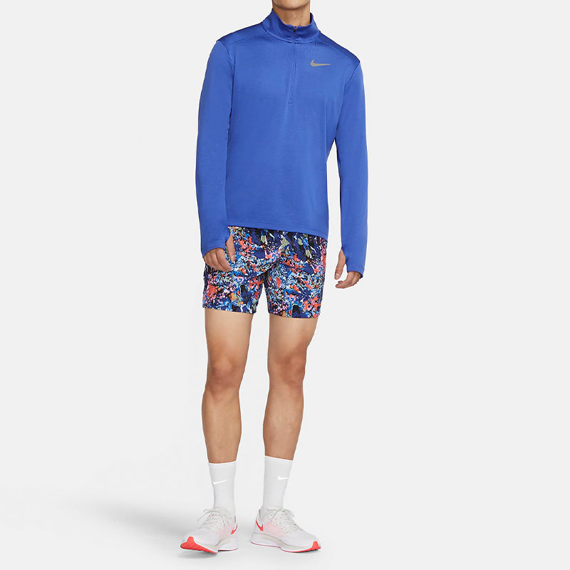 Nike Pacer Dri-FIT Cardigan Running Sports Long Sleeves T-shirt Royal blue BV4756-431