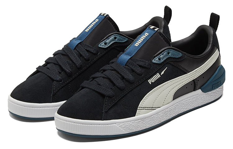 PUMA Unisex Suede Bloc Sneakers Black 384187-01