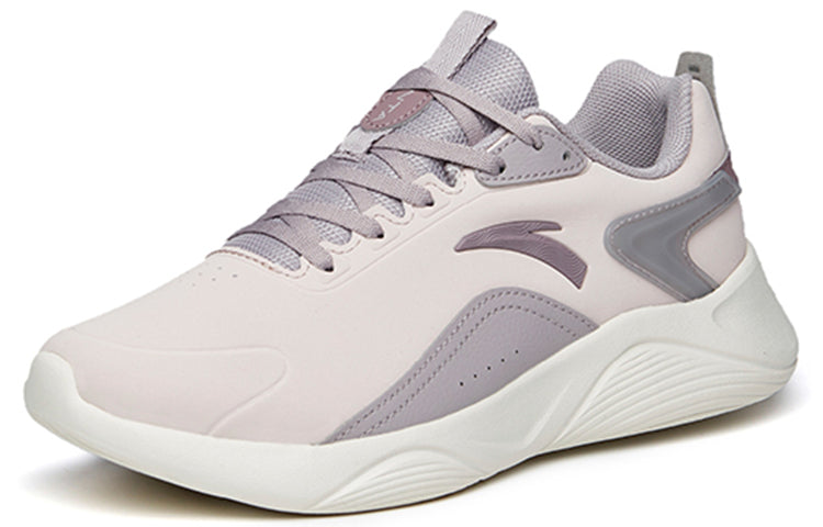 (WMNS) ANTA Running Series Sneakers Leather 'Ash Purple' 122215571-6