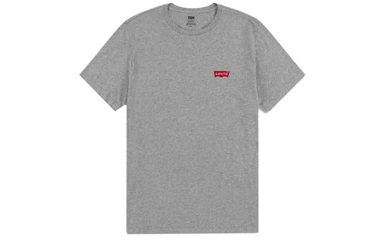 Men's Levis Round Neck Pure Cotton Short Sleeve 2 Gray White Two Color 79681-0001