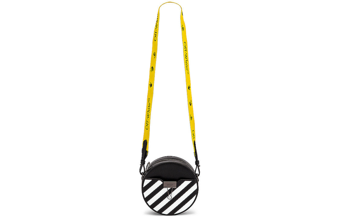 (WMNS) Off-White Diag Round Shape Single-Shoulder Bag Black OWNA110E20LEA0031001