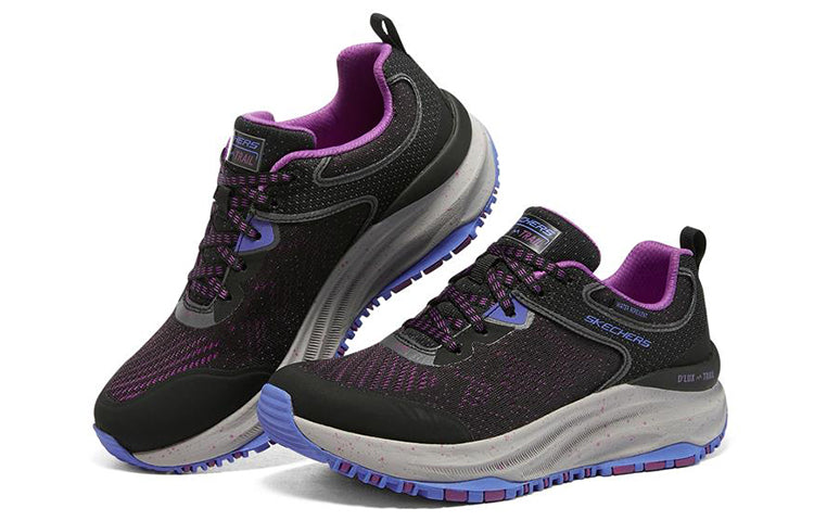 (WMNS) Skechers DLux Trail 'Black Purple' 149842-BKPR