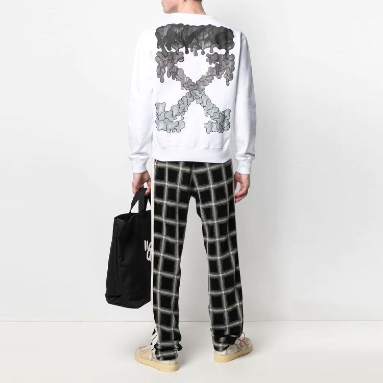 Off-White SS21 Printing Long Sleeves Version White OMBA025S21FLE0070110