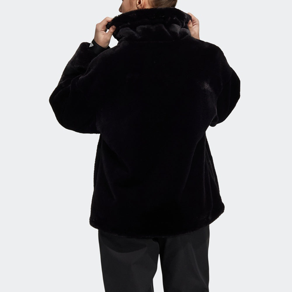 (WMNS) adidas Plush Stay Warm Casual Jacket Black H07395