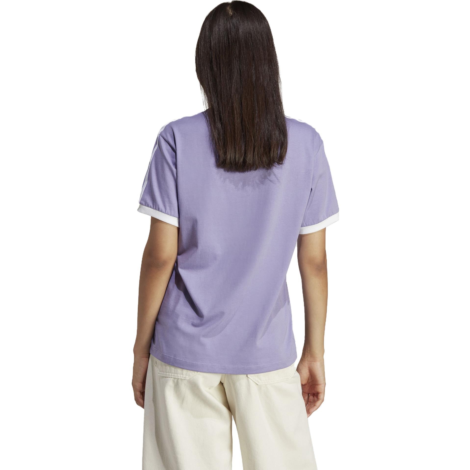(WMNS) adidas Adicolor Classics 3-Stripes T-Shirt Asia Sizing 'Purple' IB7411