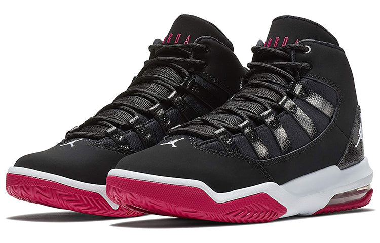 (GS) Air Jordan Max Aura 'Black Rush Pink' AQ9249-006