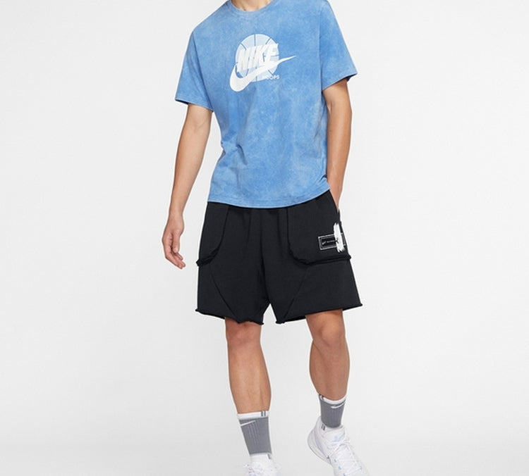 Nike Basketball Printing Pattern Short Sleeve Blue CD1297-489