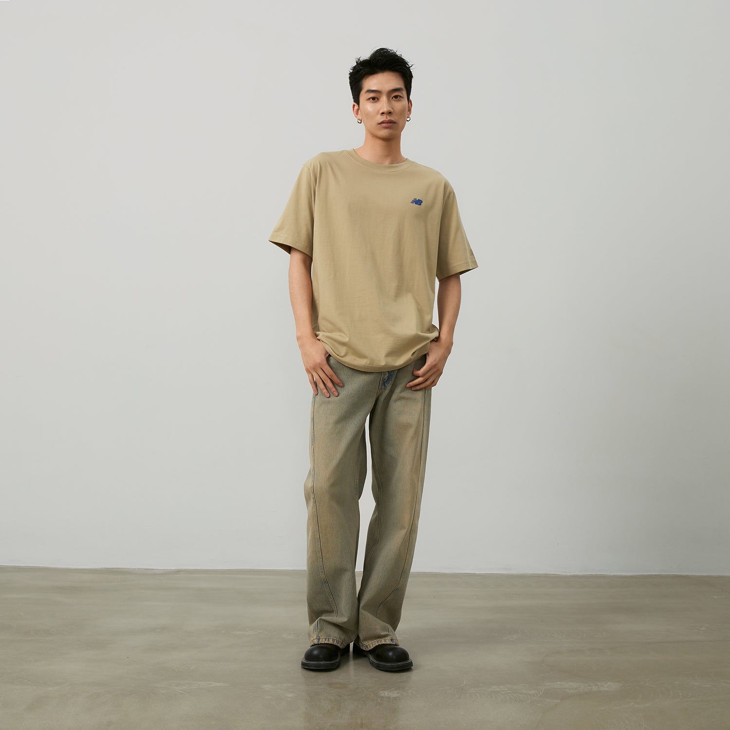 New Balance Running Graphic T-Shirt Asia Sizing 'Tan' NEE26121-LB