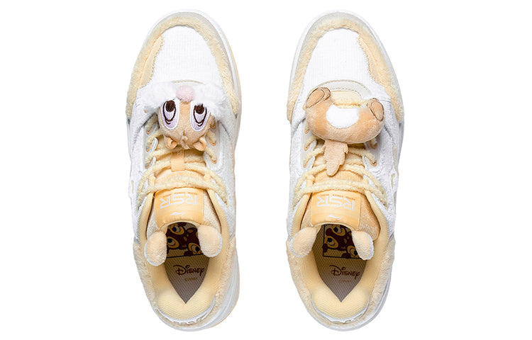 (WMNS) Li-Ning RSR 101 Low x Disney Chip 'n' Dale 'White Yellow' ABCS108-3