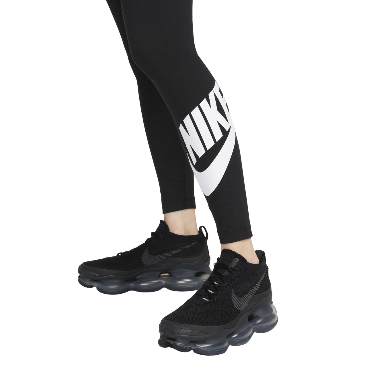 (WMNS) Nike Sportswear Classics High-Waisted Graphic Leggings Asia Sizing 'Black White' DV7792-010