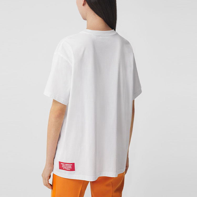 Burberry SS21 Character Print Short Sleeves T Shirt White 80431341