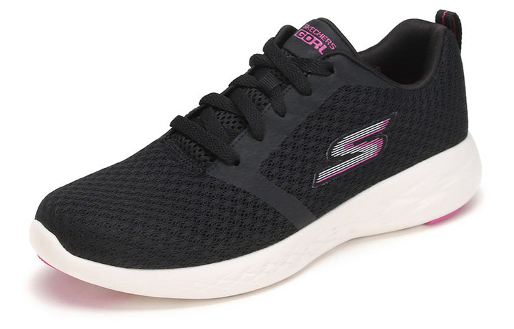 (WMNS) Skechers Go Run 600 Low Black/Pink 15098-BKPK