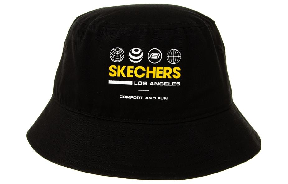 Skechers Logo Printed Fisherman Hat 'Black Yellow' L321U034-0018