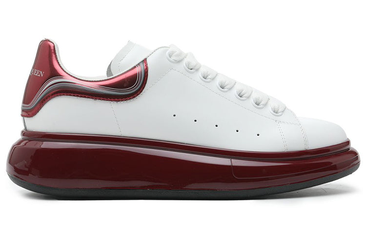 Alexander McQueen Oversized Sneaker 'White Burgundy Metallic' 750341WIDJT8835