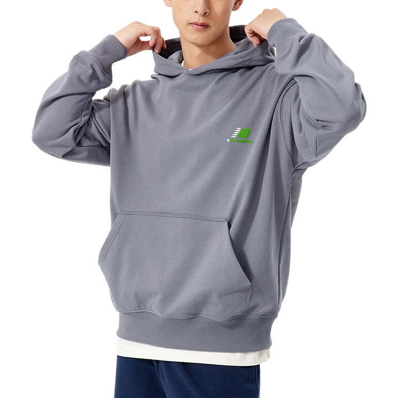 New Balance x Nice Rice Logo Hoodie Asia Sizing 'Grey' AMT22385-SYA