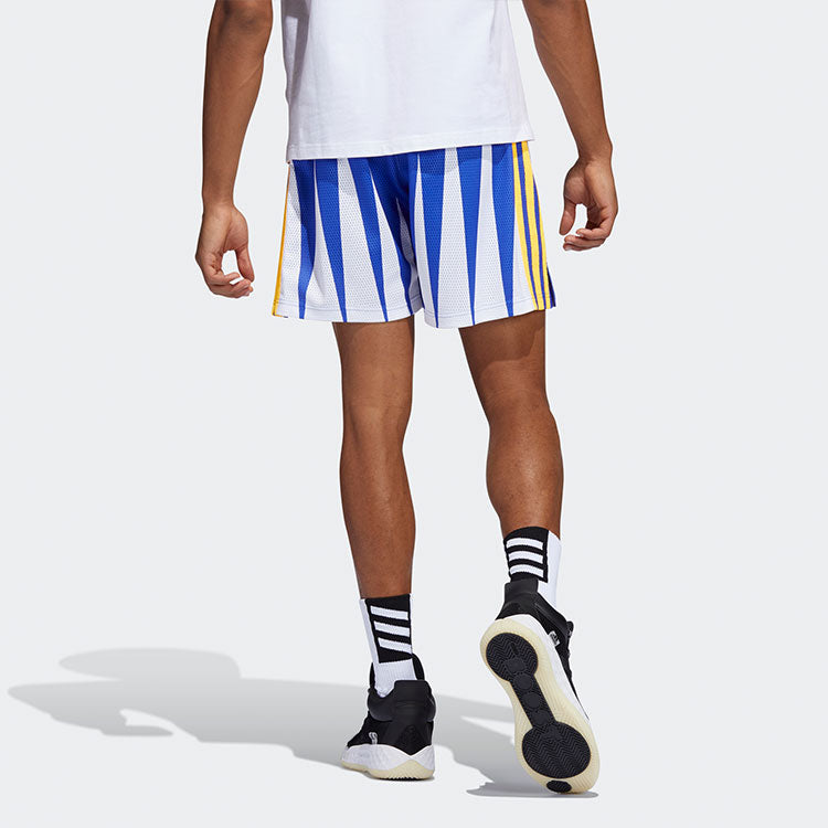 adidas x Eric Emanuel Crossover Ee Smr Short Mesh Breathable Straight Sports Basketball Shorts Blue H56399