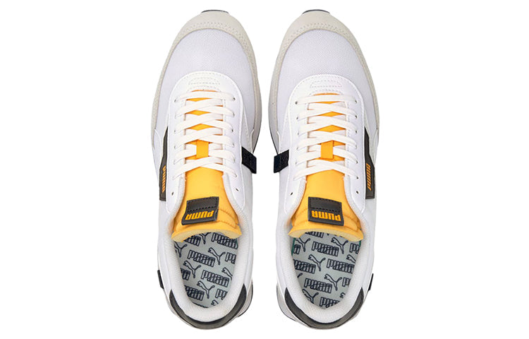 PUMA Future Rider Core Low Top Running Shoes Black/White/Yellow 374038-12
