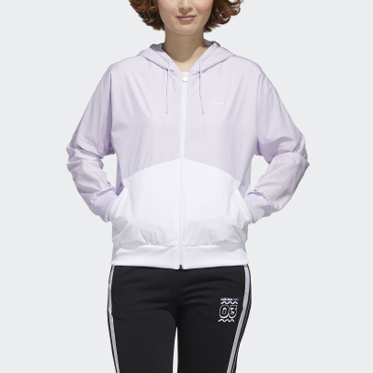 (WMNS) adidas neo FAV WB 1 Jacket 'Light Purple White' GJ5331