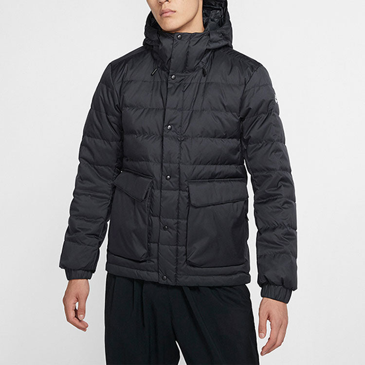 Nike SB Skateboard Stay Warm Windproof Casual Sports hooded down Jacket Black 693335-011