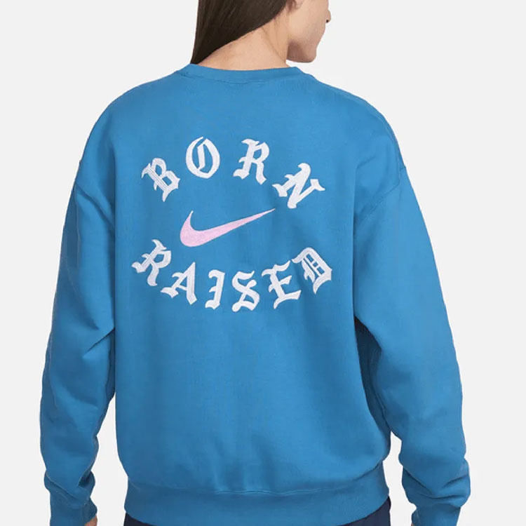 Nike SB x BORNXRAISED Crewneck Sweatshirt 'Blue' DX4270-407