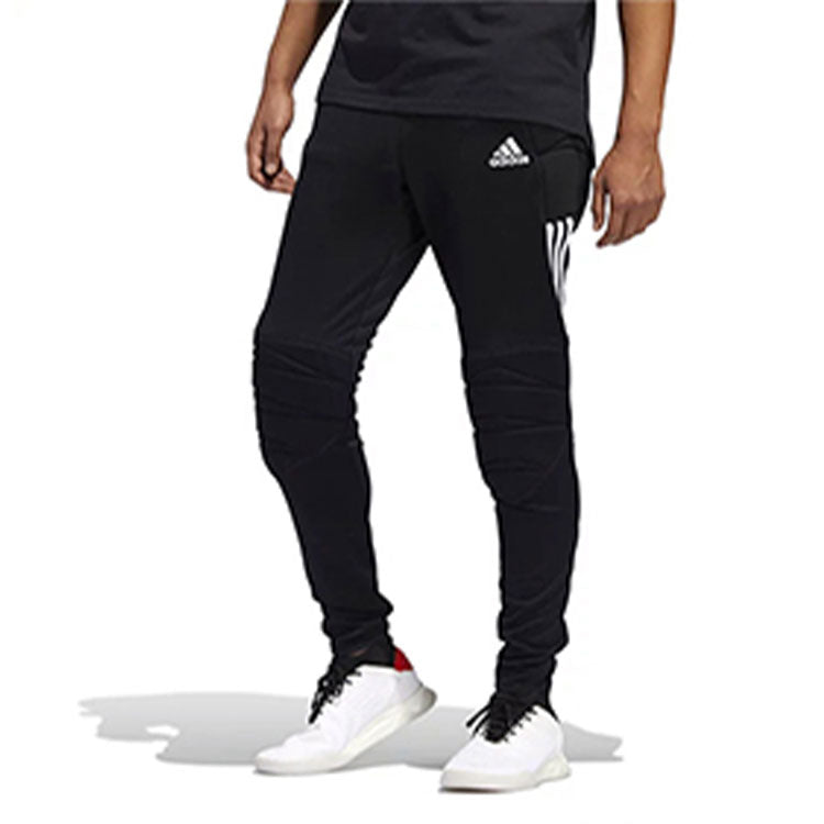 Men's adidas Casual Running Stripe Bundle Feet Sports Pants/Trousers/Joggers Black FT1455