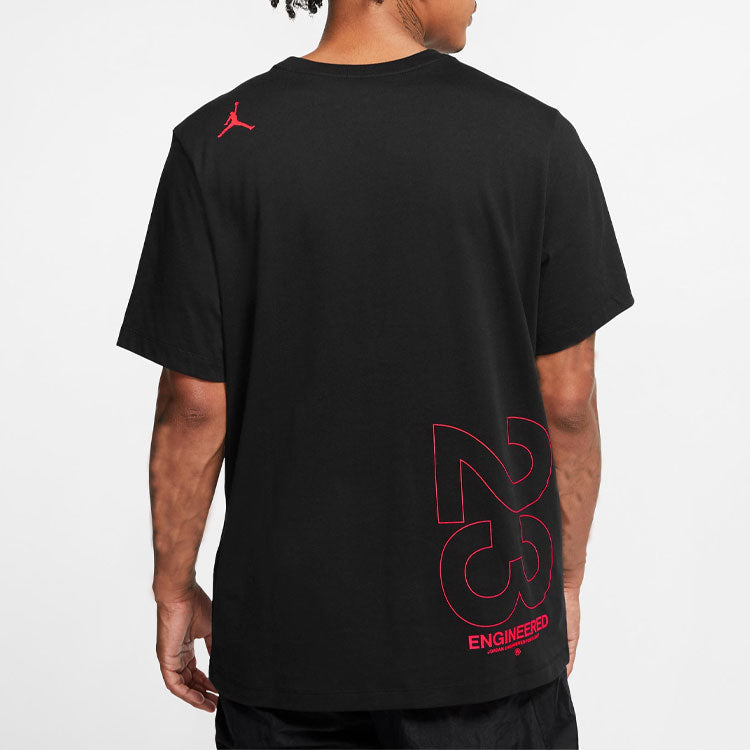 Air Jordan Printing Pattern Short Sleeve Black CV7974-010