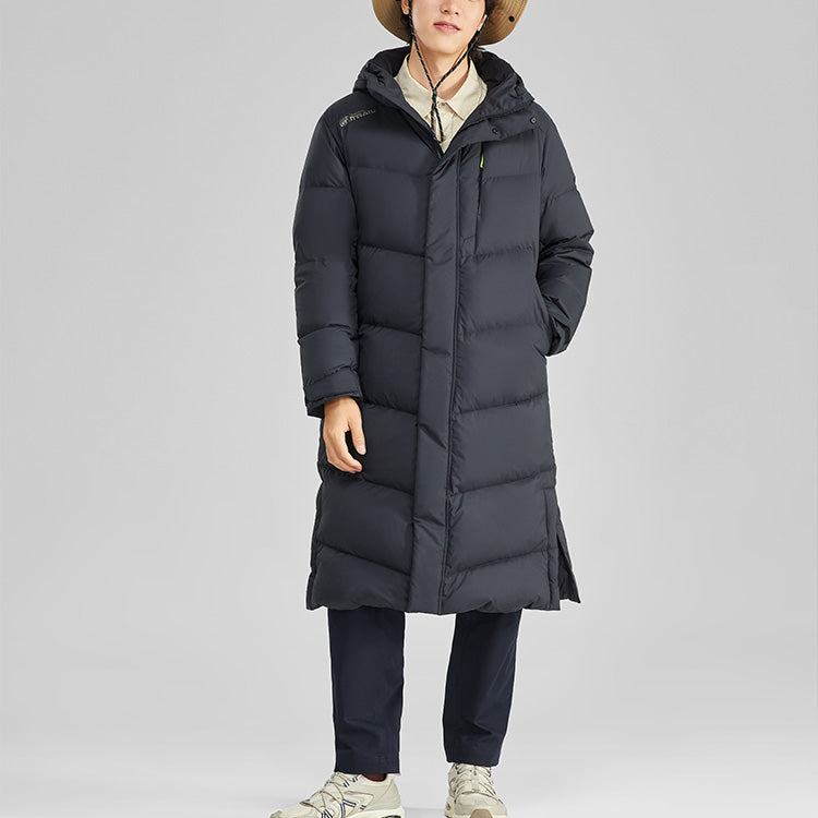 Skechers Casual Long Down Jacket 'Black' L423M140-03B6