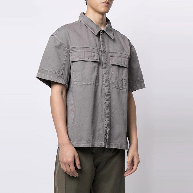 A-COLD-WALL* Boxy-fit Cotton Shirt 'Grey' ACWMSH031-FLINT