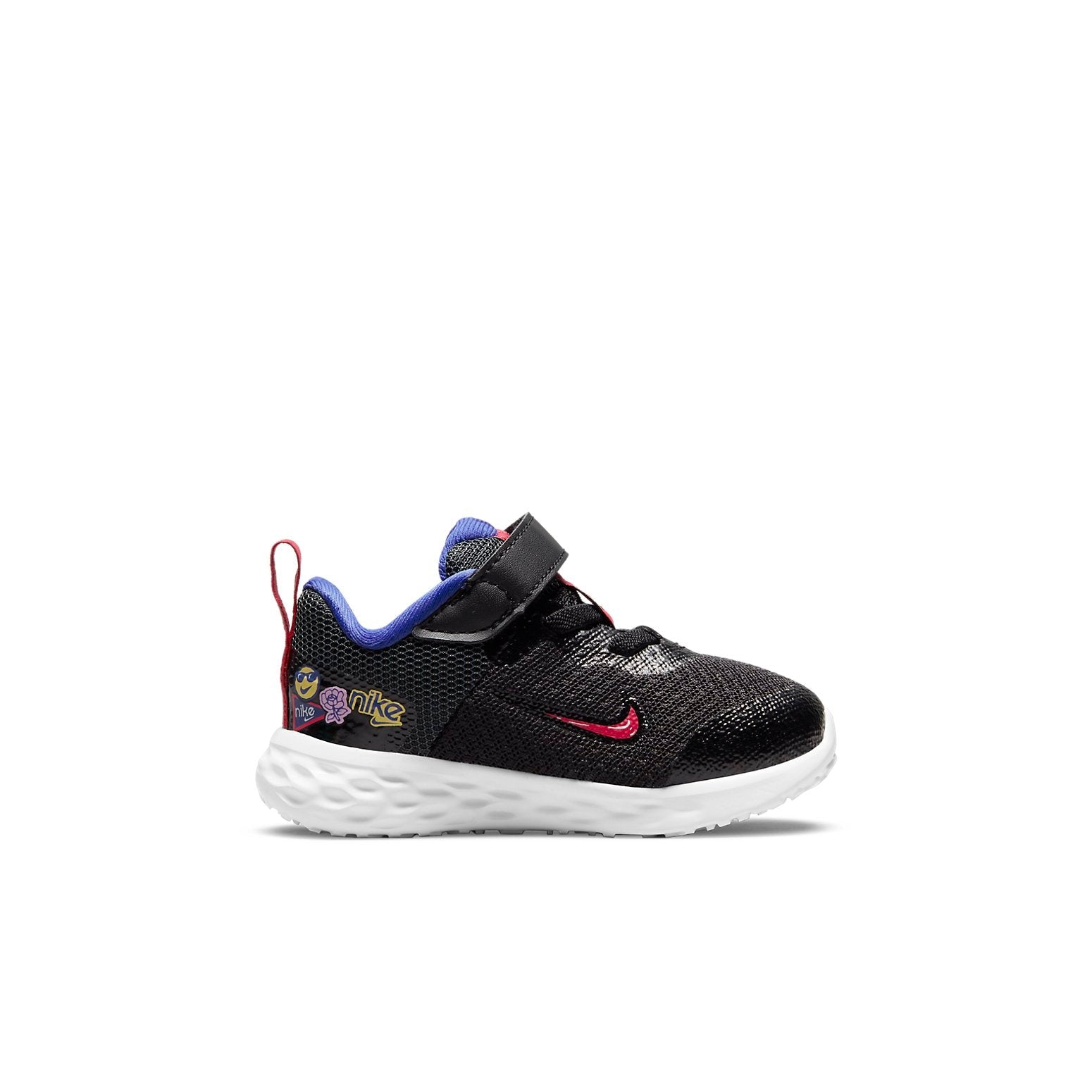 (TD) Nike Revolution 6 Low-Top Running Shoes Black/Red/Purple DD1105-013