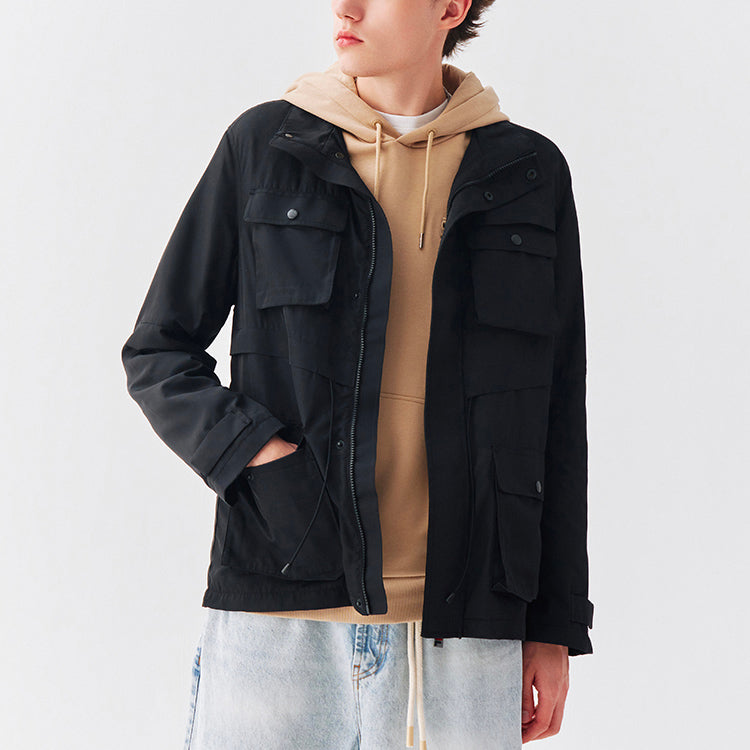 FILA Casual Sports Cargo Woven Jacket Black F51M048701F-BK