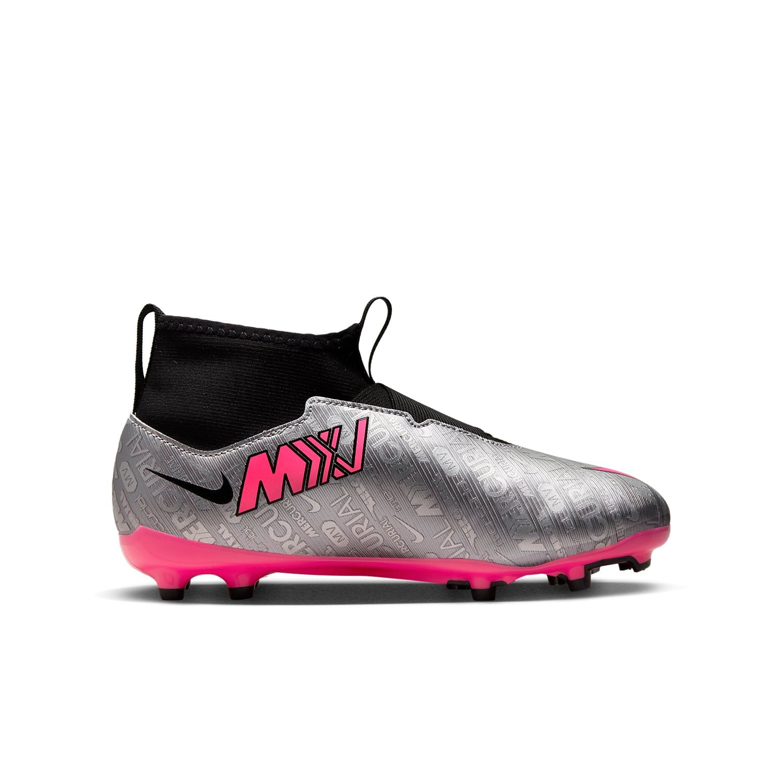 (GS) Nike Mercurial Superfly 9 Academy 25 MG 'Metallic Silver Shock Pink' FJ2032-060