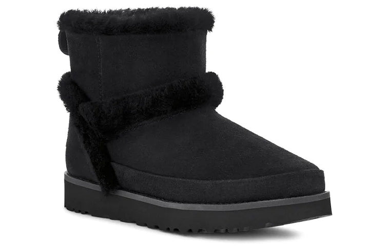 (WMNS) UGG Classic Mini Snow Boots Black 1112499-BLK