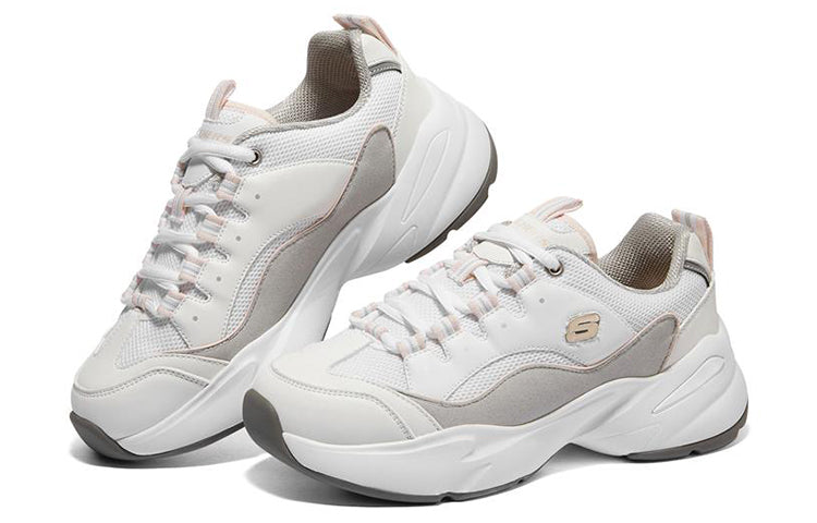 (WMNS) Skechers D'Lites 3.0 Cousin 'White Pink' 8730010-WGPK