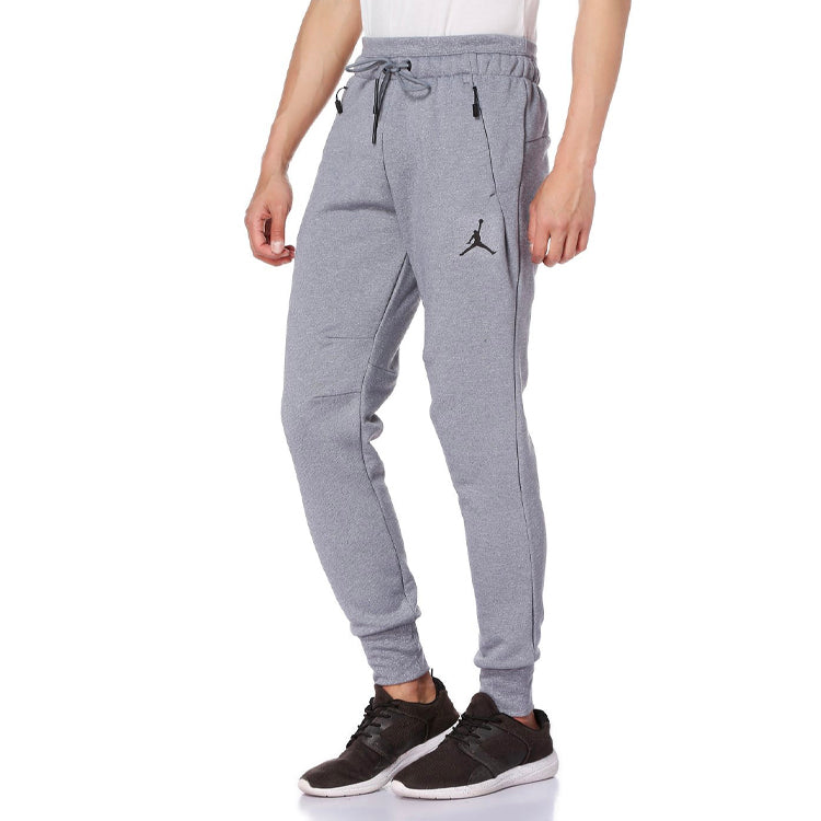 Air Jordan Icon Fleece Cuffed Sweatpants 'Grey' 809475-065