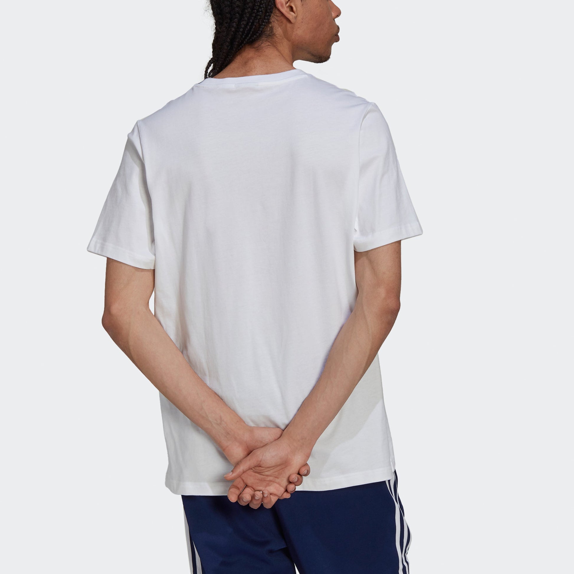 adidas originals Camo Infill Tee Retro Logo Sports Round Neck Short Sleeve White H13500