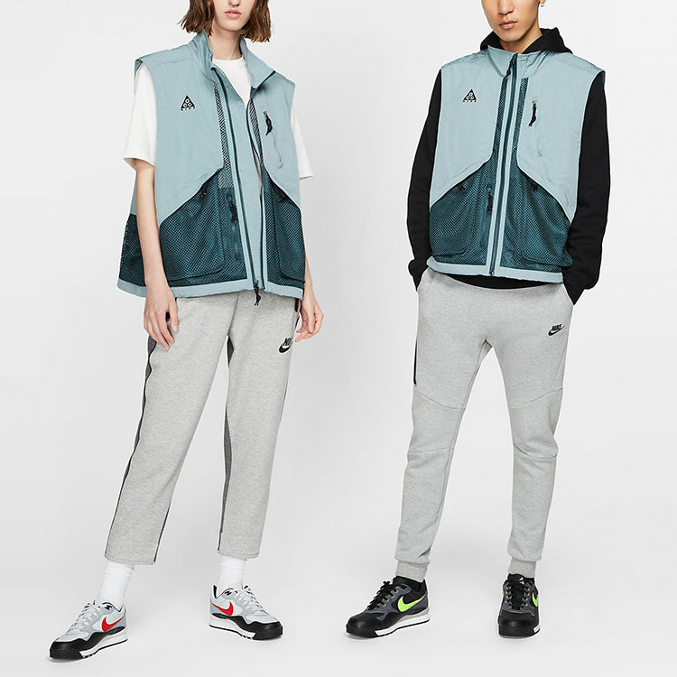 Nike Acg Outdoor Multiple Pockets Colorblock Stand Collar aviator vest Asia Edition Green 'Aviator Grey Deep Jungle' BQ7290-041