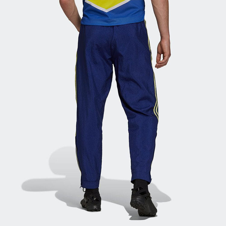 Men's adidas Stripe Logo Casual Bundle Feet Sports Pants/Trousers/Joggers Blue GR2925