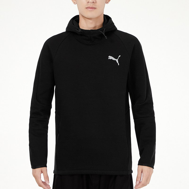 PUMA Logo Printing Sports Pullover Black 846340-01