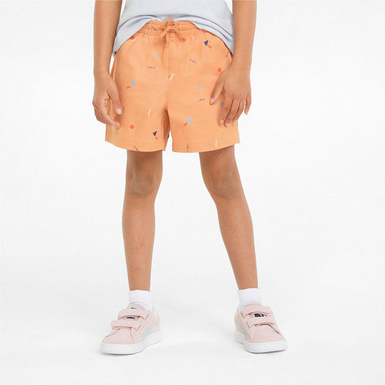(GS) PUMA X Tiny Aop Woven Shorts 'Orange' 533417-05